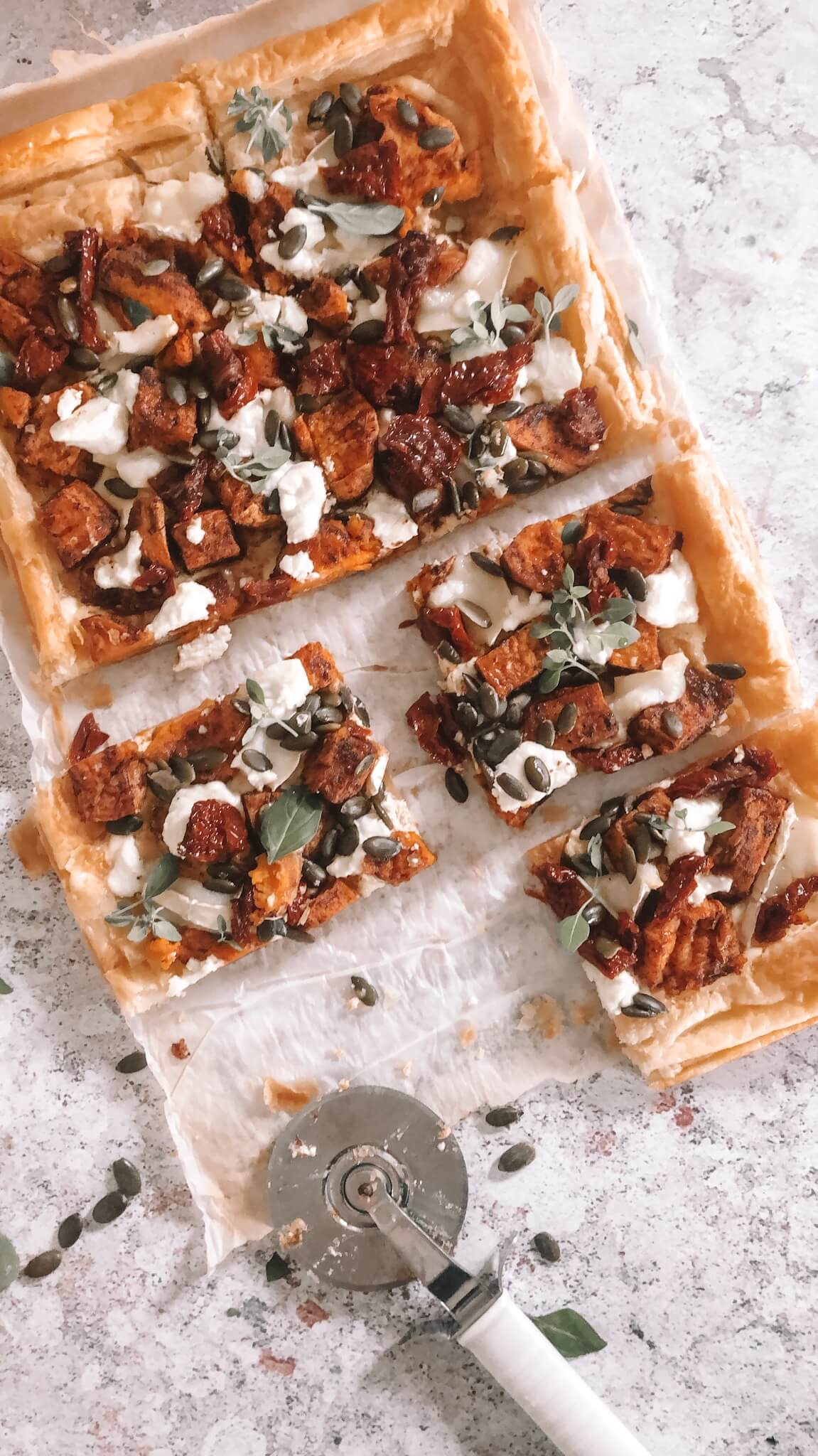 Spiced Sweet Potato And Goats Cheese Tart W9 Maida Vale